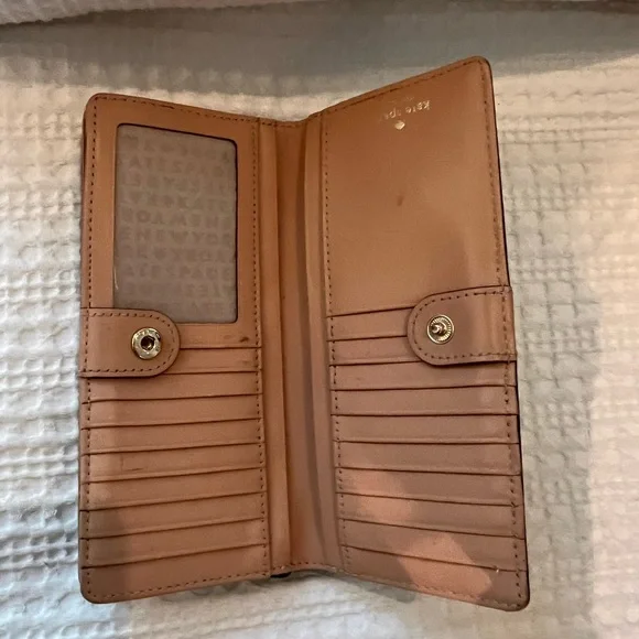 Turquoise Kate Spade Bi Fold Wallet - Picture 3 of 5